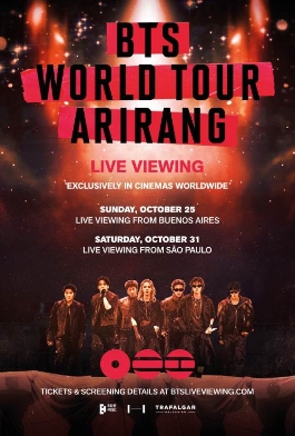 โปสเตอร์เรื่อง "BTS WORLD TOUR ARIRANG IN SAO PAULO LIVE VIEWING"